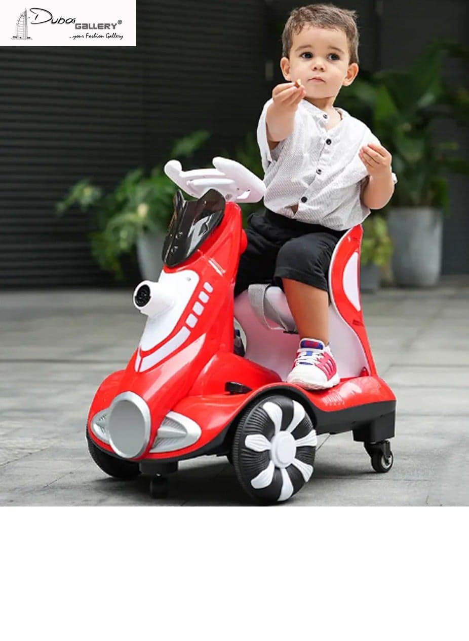 Children's electric car - 360-degree rotating electric car for children from 3-8 years old - Balanced electric car