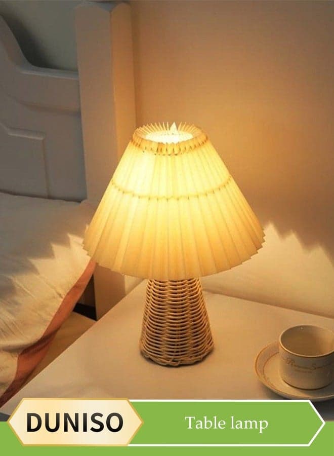 Bedside table lamp, USB fabric bedroom lamp, multifunctional LED desk lamp reading lamp, three color multi level adjustable, suitable for living room, study, bedroom and office
