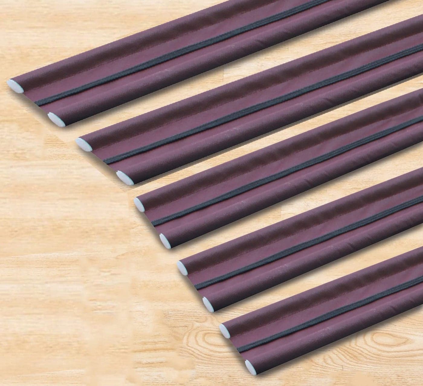 GLUN® 39Inch Door Bottom Gap Filler Strip, Stop Outside Dust, Hot Air, Insects, Water, Use in Wooden, Steel, Fiber, Plastic Doors 20mm Thickness Brown Pack of 5