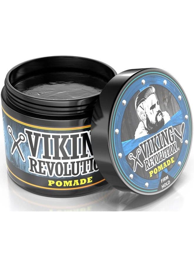 Pomade for Men 4oz - Firm Strong Hold & High Shine for Classic Styling - Water Based & Easy to Wash Out (Firm, 1 Pack)