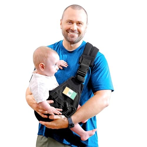 YESYBC Baby Sling Carrier Adjustable NonShip Hip Seat Toddler Carriers with Carabiners for 348 Months 1030Ibs Infants Boys Girls Black
