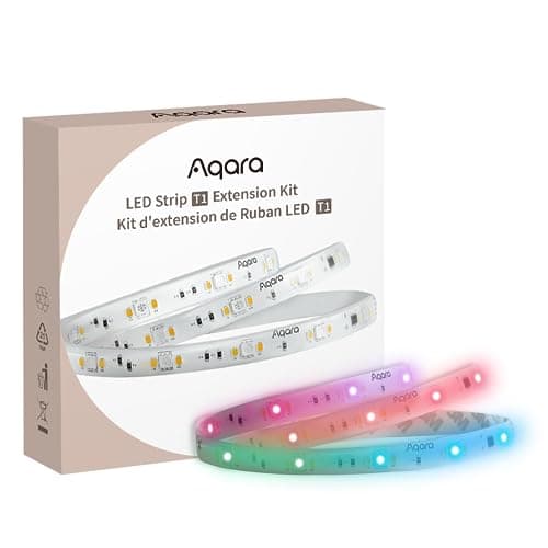 Aqara LED Strip T1 Extension,Requires LED Strip T1 (Sold Separately),3.28 FT RGBIC LED Light Extension with 16 Million Colors/Tunable White/Gradient Effects (1 Pack,39.36 inch)