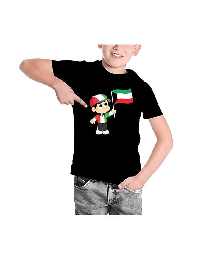UAE Childrens Day Unisex Kids Tshirt Black Design 2