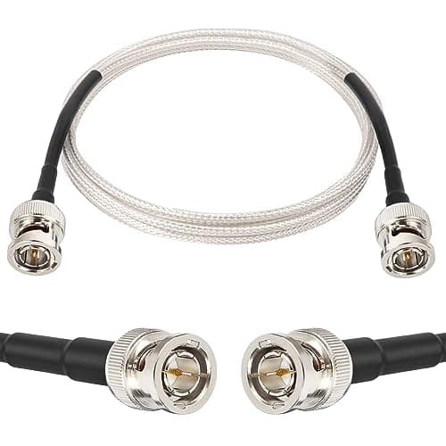 XRDS - RF SDI Cable 3ft, Thin 3G/6G HD-SDI, 75 Ohm RG179 Extension with Heavy Duty BNC to BNC Male Connector for Surveillance Camera System Cables CCTV/DVR/TV