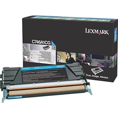 Lexmark C746A1CG Return Program Cyan Toner Cartridge