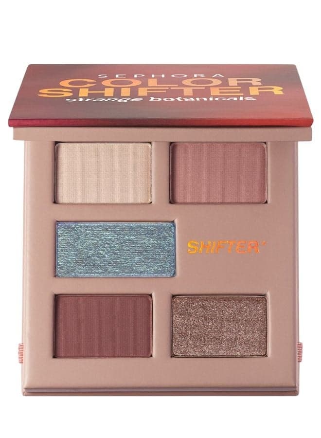 SEPHORA COLLECTION Color Shifter Strange Botanicals Eye Palette – Strange Red Poppy (5-Shade Mini Palette with Transforming Topper & Mixed Finishes)