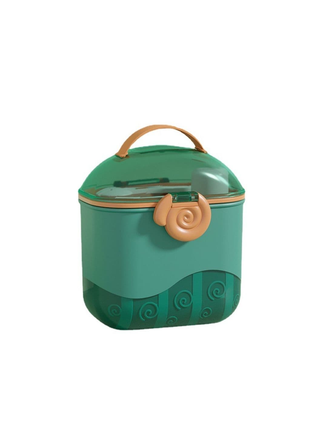 Baby Formula Dispenser Portable Milk Powder Container for Travel Non-Spill Smart 380 ML Green