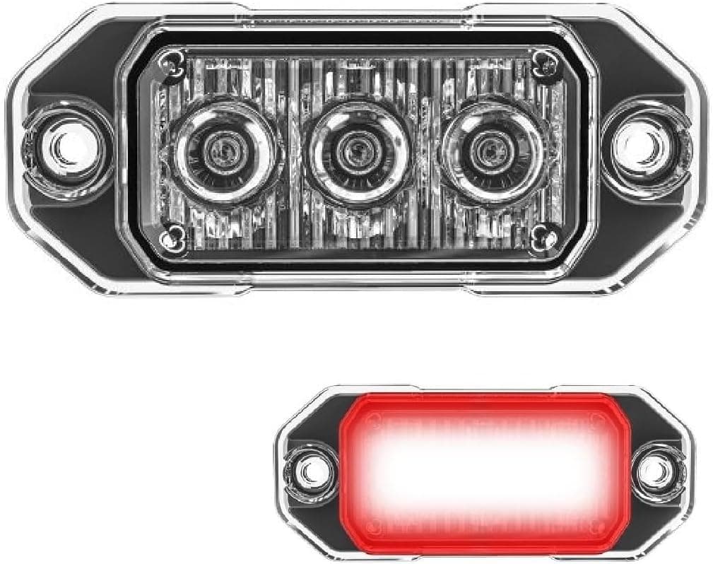SpeedTech Lights Z-3 9W LED Strobe Light for Emergency Vehicles - Red/Red