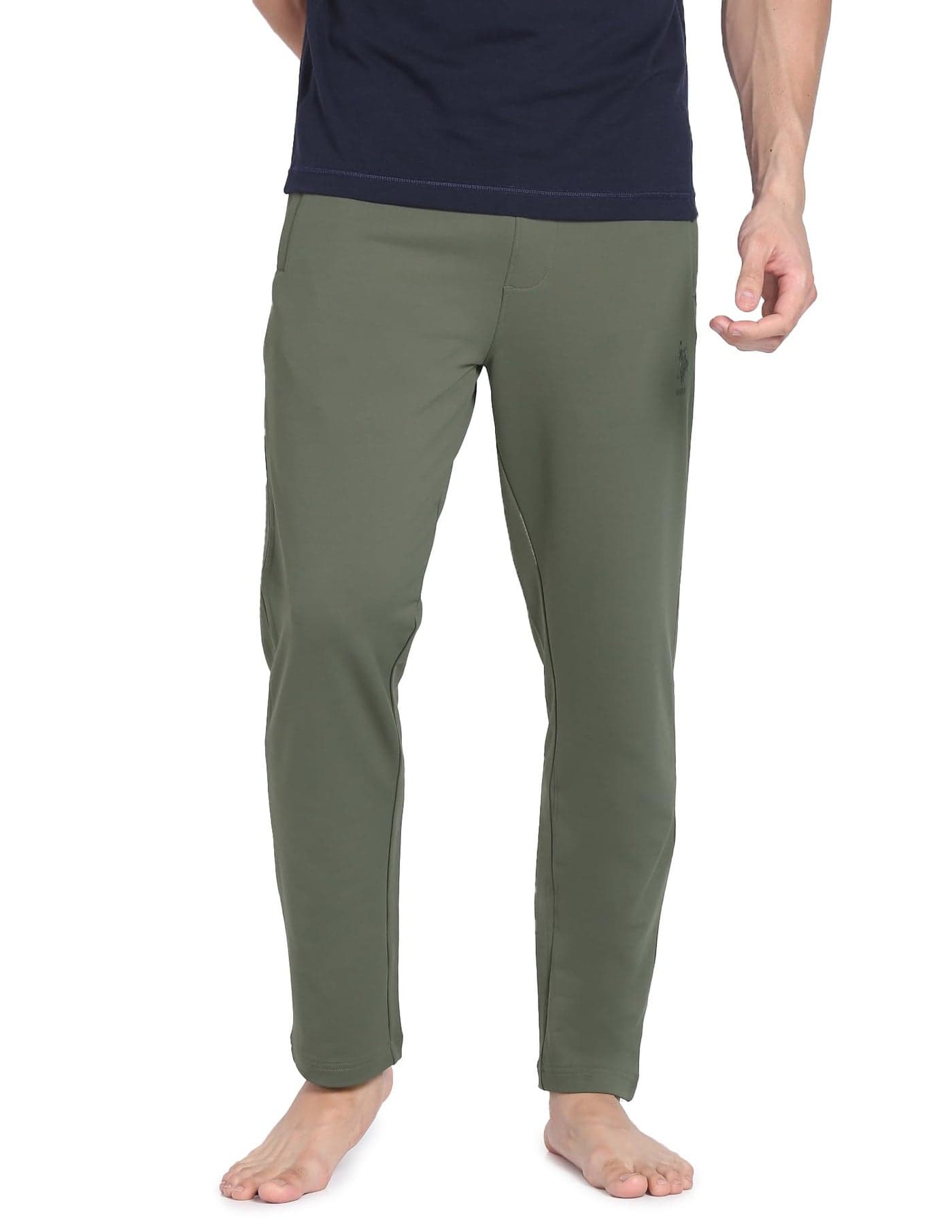 U.S. POLO ASSN. Men's AR001 Ultra Soft Performance Trackpant (AR001-PL_Olive_L)