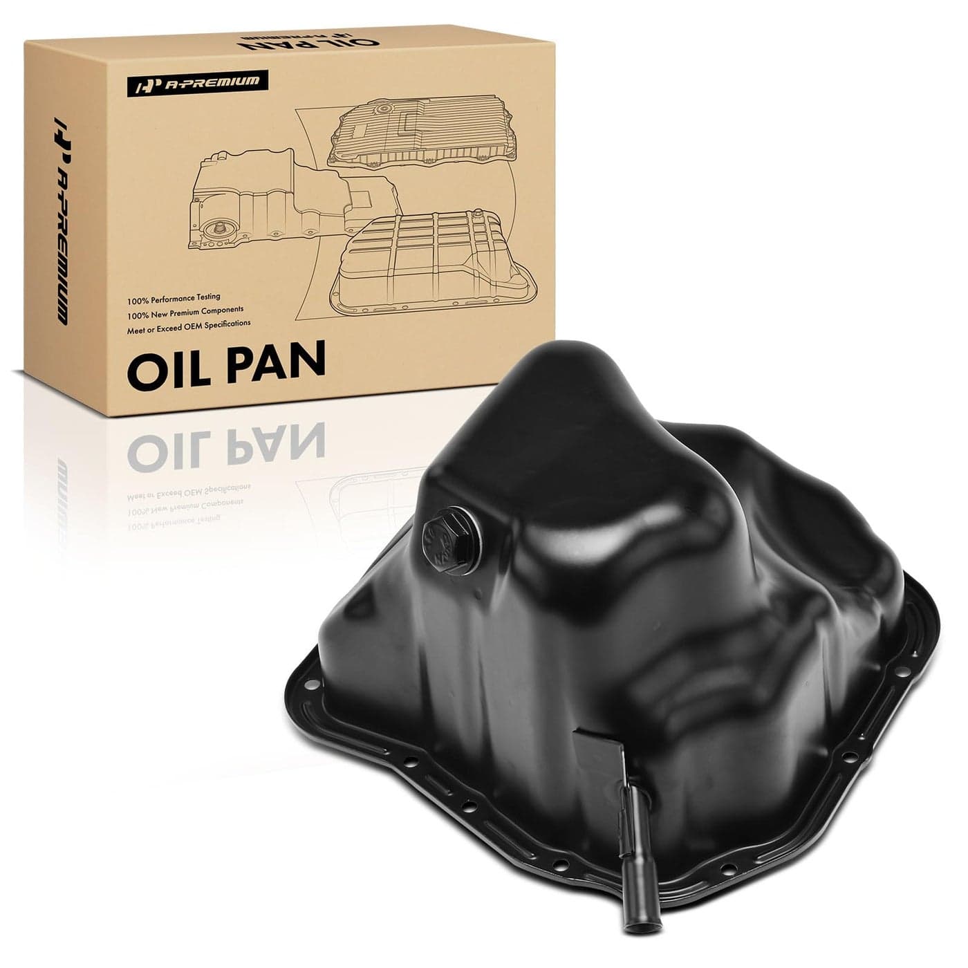 APremium Engine Oil Pan Sump with Drain Plug Compatible with Subaru Outback 20052005 Impreza 20042007 Legacy 20052005 Saab 92X 92X 20062006 25L Replace 11109AA131 11109AA130