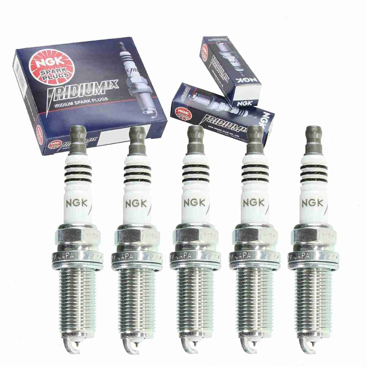 5 pc NGK Iridium IX Spark Plugs compatible with Volvo S60 24L 25L L5 20042012