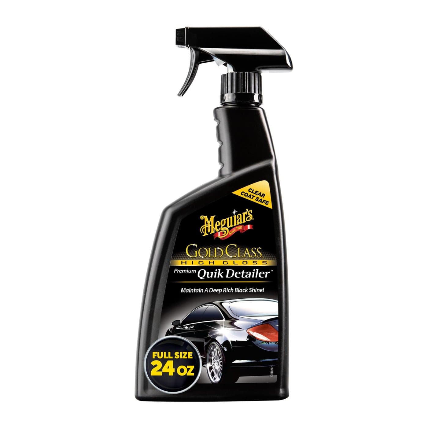 Meguiars Gold Class High Gloss Premium Quik Detailer High Lubricity Automotive Quick Detailer Spray that Preserves Wax and Leaves a Deep Dark Shine 24 Oz Spray Bottle