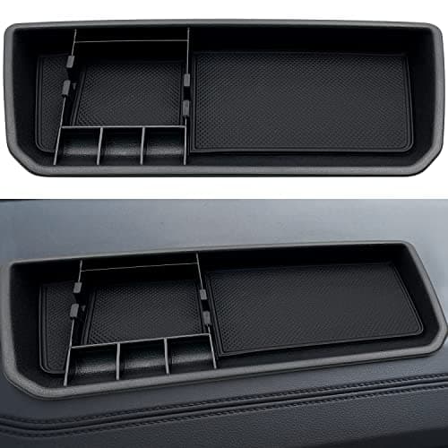 JOJOMARK for VW Atlas and Cross Sport Accessories Dashboard Organizer 2018 2019 2020 2021 2022 2023 Insert ABS Box Storage (Not fit for 2024)