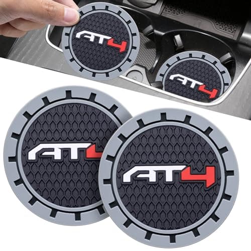 SOUL OF BALI Car Cup Coaster 2PCS Universal NonSlip Cup Holders Compatible with GMC AT4 Car Cup Holder CoastersCar Drink Coaster Holder Accessory Black