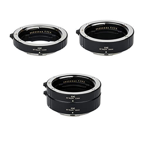 JJC RF Mount Auto Focus Macro Extension Tube Ring Set for Canon EOS R R1 R3 R5 Mark II R6 Mark III II R6 V R7 R8 R10 R50 RP R100 Mirrorless Camera Canon RF Mount Lens for Macro Photography