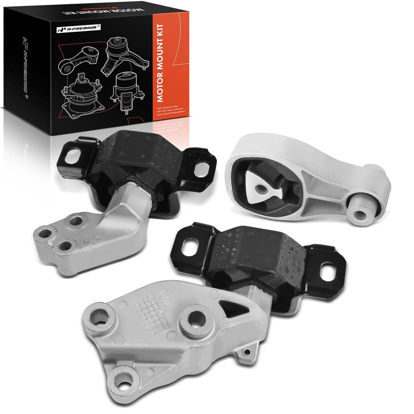 APremium 3PCS Engine Motor Mount Transmission Mount Torque Strut Mount Set Compatible with Smart 20112015 Fortwo Electric 20082015 Fortwo L3 10L Petrol Replace 4512400109 1322200148 1322200048