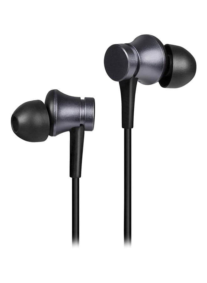 Wired In-Ear Earphones With Mic Matte Black