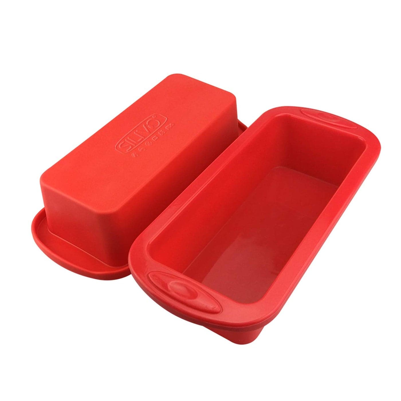 SILIVO Silicone Bread and Loaf Pans 2 Pack Nonstick Silicone Baking Mold for Homemade Loaf Bread and Meatloaf 89x37x25 inch