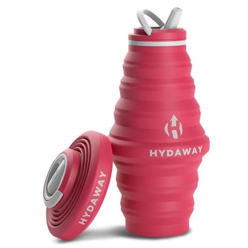 HYDAWAY Travel Collapsible Water Bottle 25oz - BPA-Free, Leakproof, Lightweight, Portable & Space-Saving - Perfect for Hiking, Travel, and All-Day Hydration