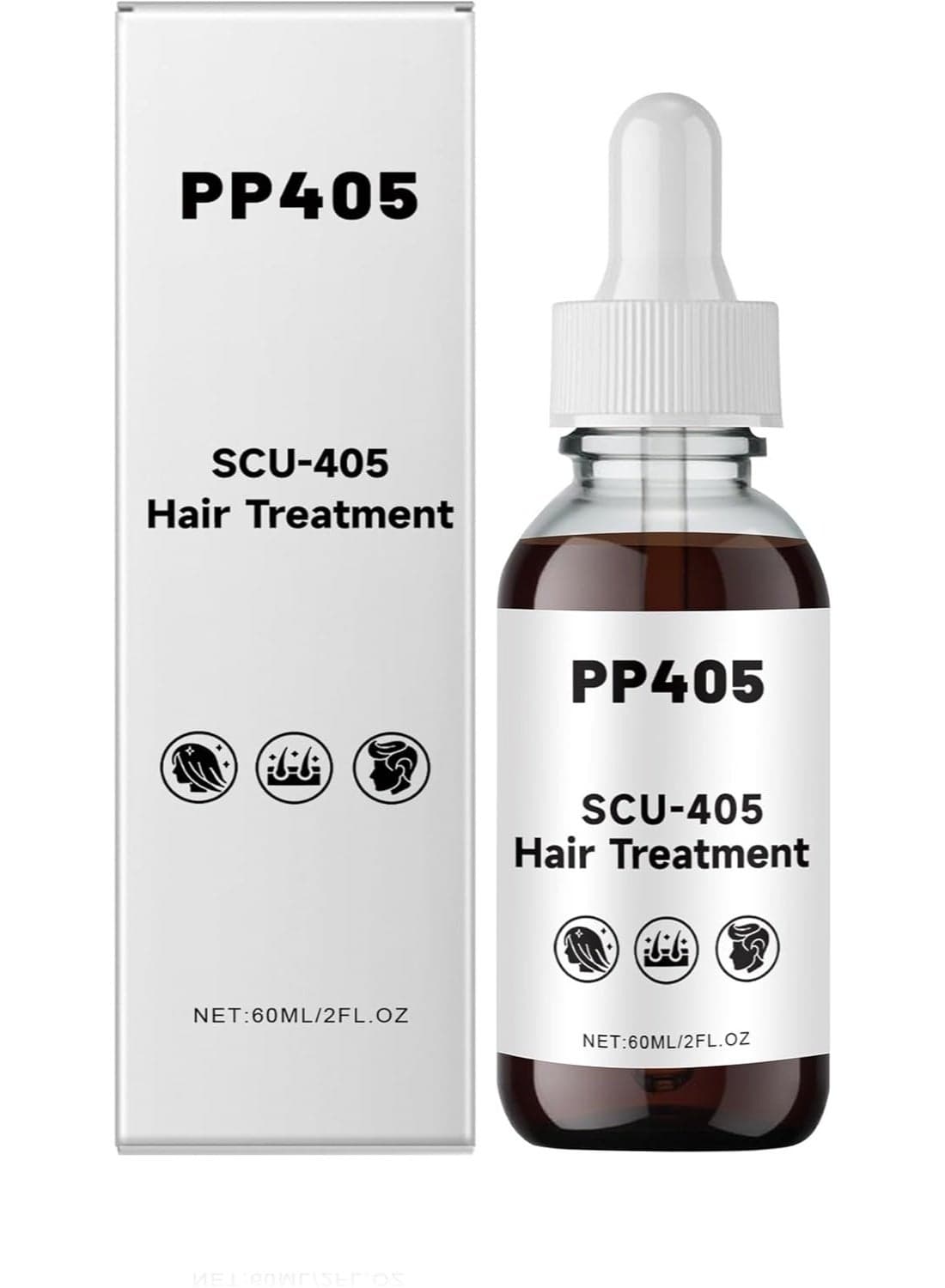 PP405 Hair Treatment, SCU-405 Hair Growth Oil, Anti-Hair Loss Serum, Scalp Nourishing Oil, Damage Repair, Loss Prevention, Quickly Absorbed & Non-Greasy (1pc)
