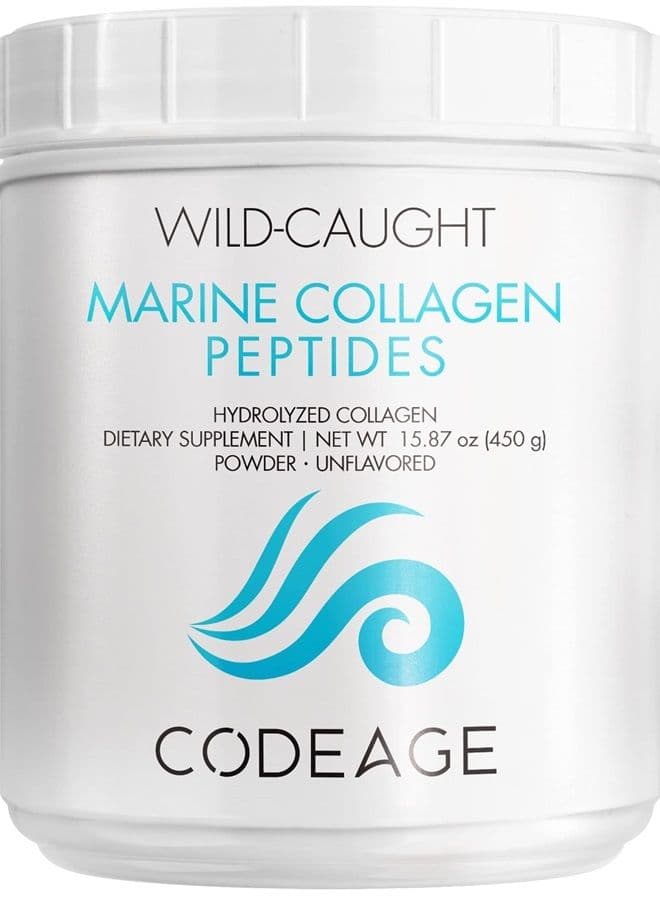 Marine Collagen Powder - Wild-Caught Hydrolyzed Fish Collagen Peptides - Type 1 & 3 Collagen Protein Supplement - Amino Acids for Skin, Hair, Nails - Paleo Friendly, Non-GMO, 15.87 Ounces