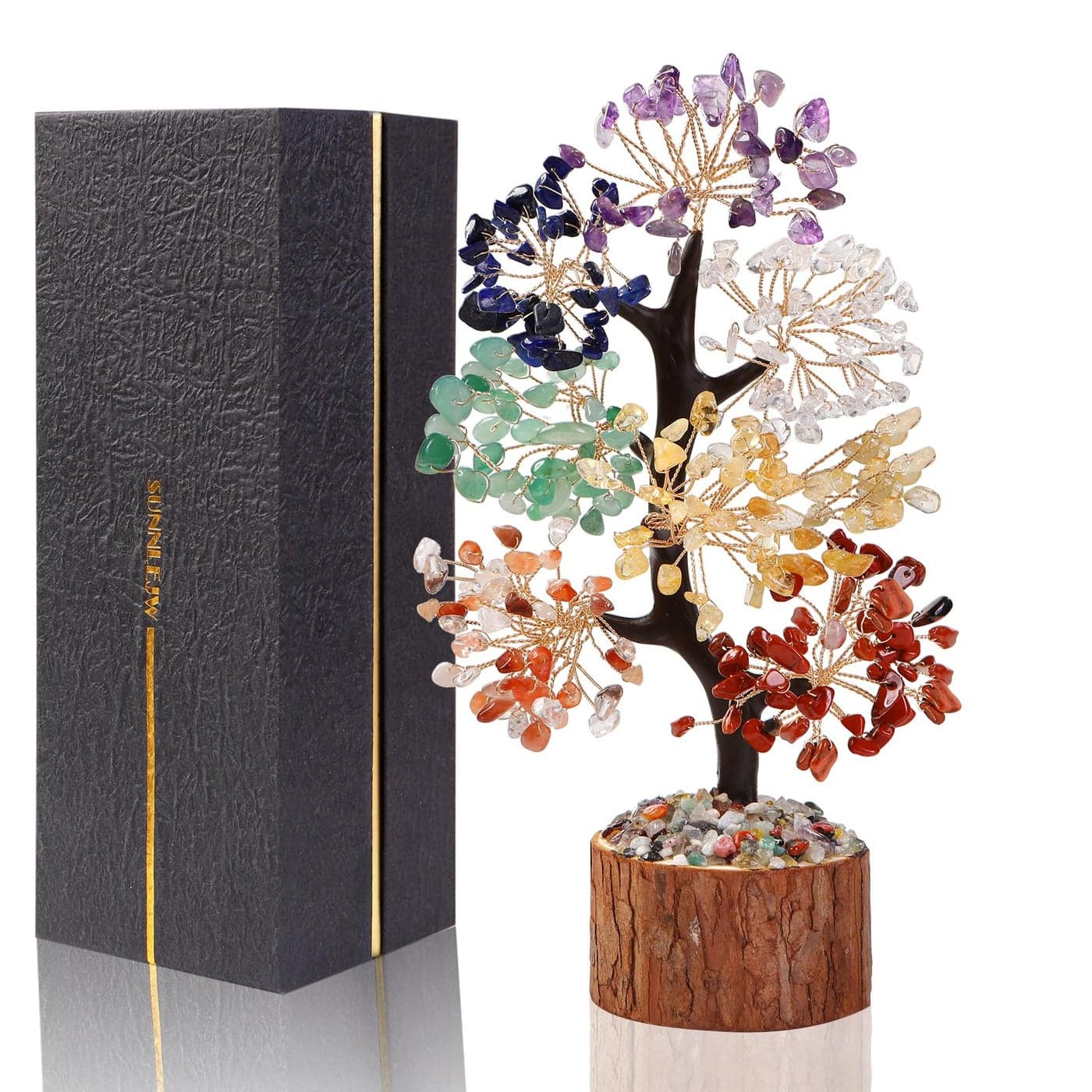 7 Chakra Crystal Tree of LifeBirthday Gifts for Women Healing Crystal and Stones for Positive EnergyGifts for Sister and MomHouse Warming GiftMoney Feng Shui Tree Decoration