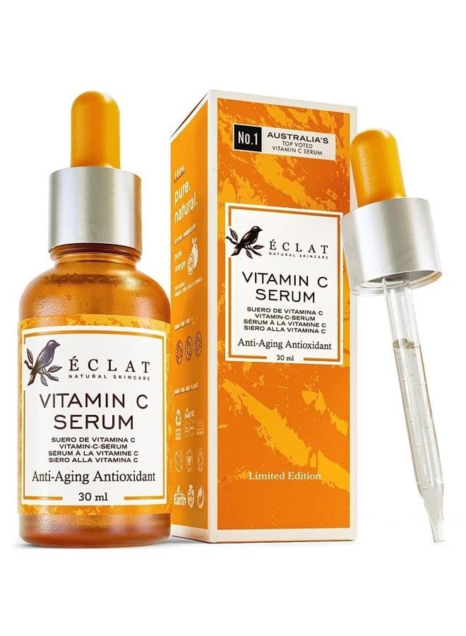 Vitamin C Face Serum - Hyaluronic Acid, Retinol, & Vit E - Anti Aging Facial Brightening Serum for Skin Care - Timeless Pure Vitamin C Serum for Face Dark Spots, Vit C Serum Oil, Face Serum for Women