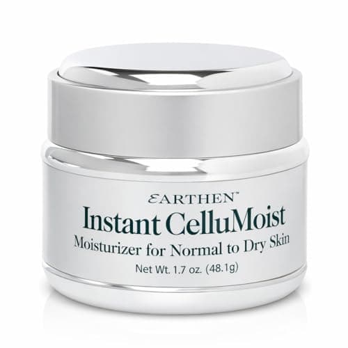 Earthen Instant CelluMoist Face Moisturizer for Normal to Dry Skin – Hydrating Anti Aging Cream with Peptides and Jojoba Oil – Daily Moisturizer for Fine Lines, Wrinkles and Smooth Radiant Skin 1.7 oz