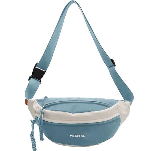 WILDHORN Sling Bag for Men & Women | Water-Resistant Crossbody Waist Bag with Adjustable Strap | Stylish Travel, Daily & Casual Sports Chest Bag (Blue)