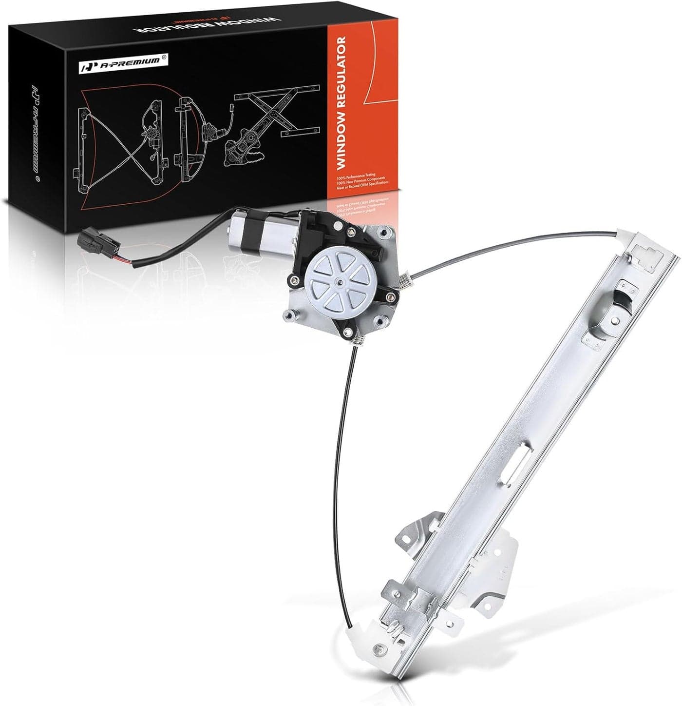 A-Premium Power Window Regulator with Motor for Mitsubishi Endeavor 2004-2008 2010-2011 Rear Left Driver Side
