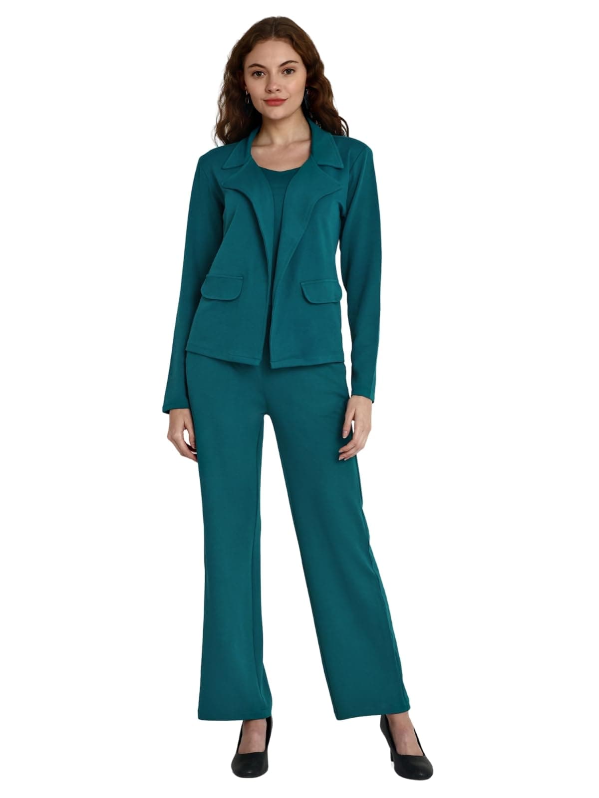 DHRUVI Trendz Womens Rayon Co-ord Set Regular Fit Casual (DT-W1858&W1859&TR862_Turquoise_2XL)