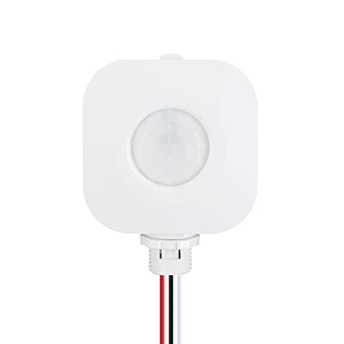 ECOELER Ceiling Occupancy Motion Sensor Switch, High Bay Fixture Mount 360° Ceiling Automatic Light Switch, 120/277VAC, UL, FCC Approved Passive Infrared Sensor, Neutral Wire Required