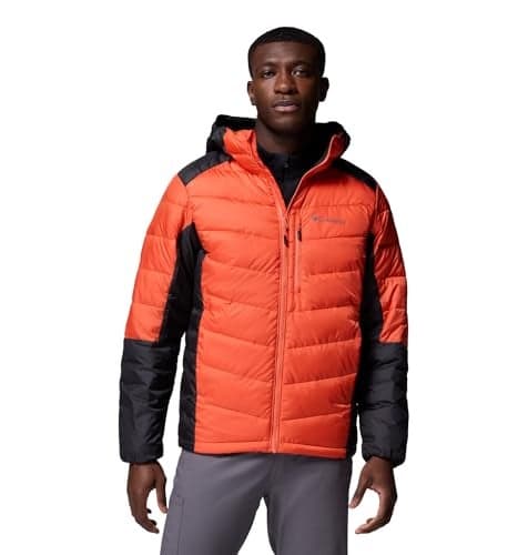 Columbia Mens Labyrinth Loop II Hooded Jacket, Zing/Shark, X-Large