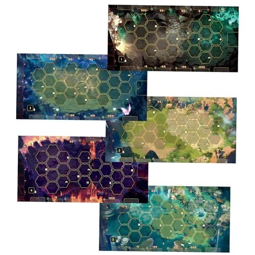 Dragon Eclipse Arena PLAYMATS DoubleSided Neoprene Mats for Tactical Battles 560x280mm Gaming Mats for Mystlings Arena Made by Awaken Realms