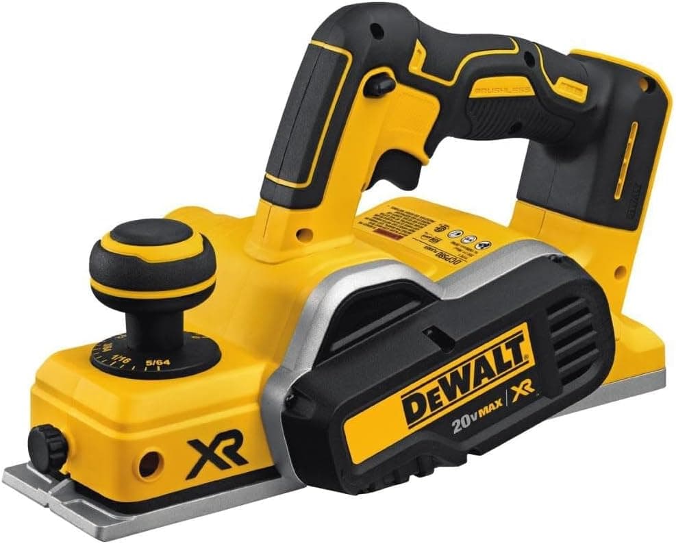 DEWALT 20V MAX Planer 30000 Cuts Per Minute 2 mm Cut Depth Brushless Motor Bare Tool Only DCP580B