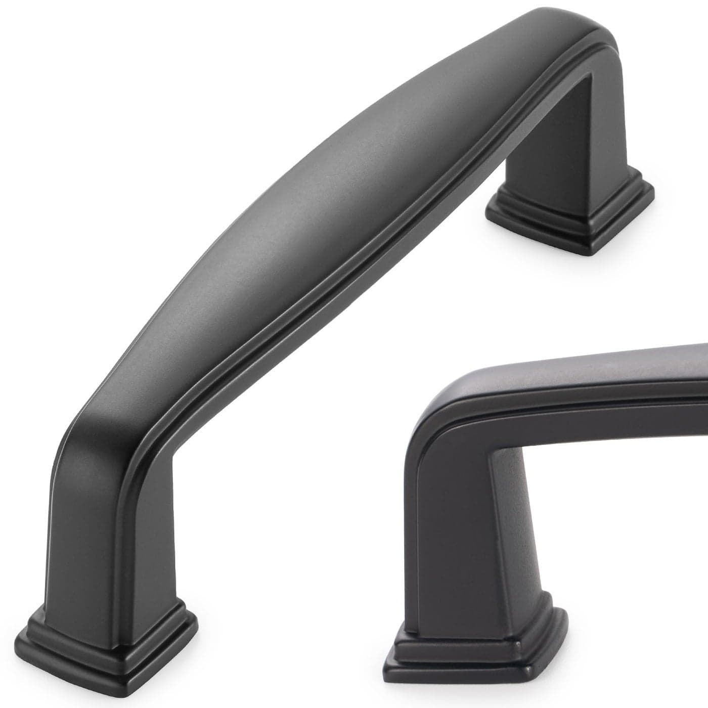 KOOFIZO 10 Pack 3 Inch Black Kitchen Cabinet Pulls Matte Black Cabinet Handles Black Cabinet Hardware for Kitchen Cabinets 1817 Drawer Dresser Cupboard Bedroom