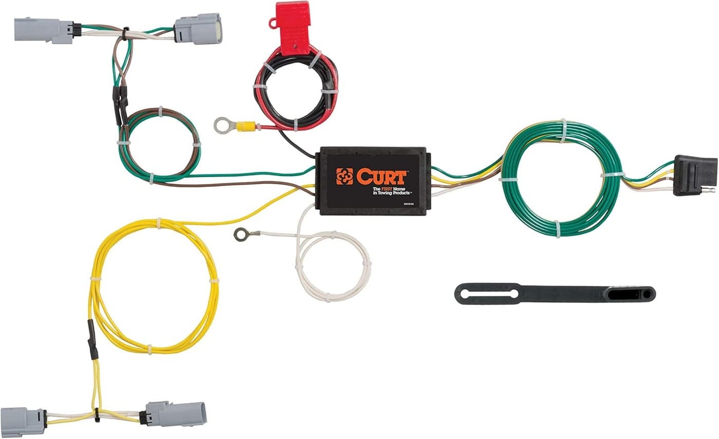 CURT 56230 Vehicle-Side Custom 4-Pin Trailer Wiring Harness for Dodge Challenger