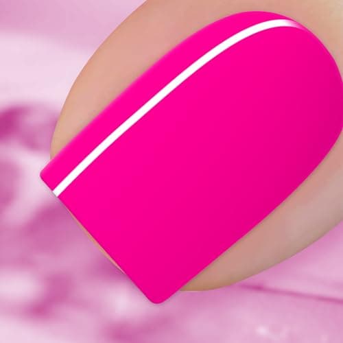 BURANO Gel Nail Polish Gel Gel Polish 15ml Gel Colors Gel Neon Gel Soak Off UV Led Nail Lamp Gel Polish 1 Bottle 05 Oz Nail Art DIY Home Hot Color Nails Hot Pink 692