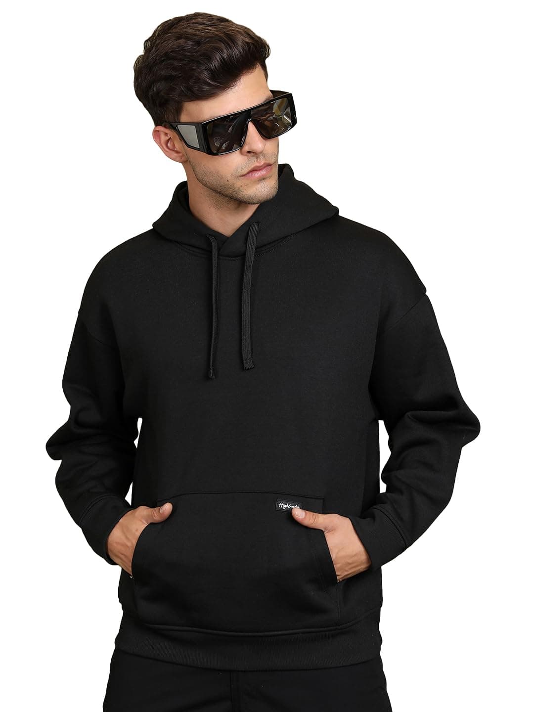 Highlander Men Oversized Fit HLSS000859 Black L
