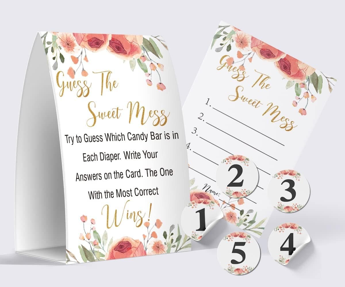 The Sweet Mess Dirty Diaper gameBaby Shower Games The Sweet Name That Poogs007A