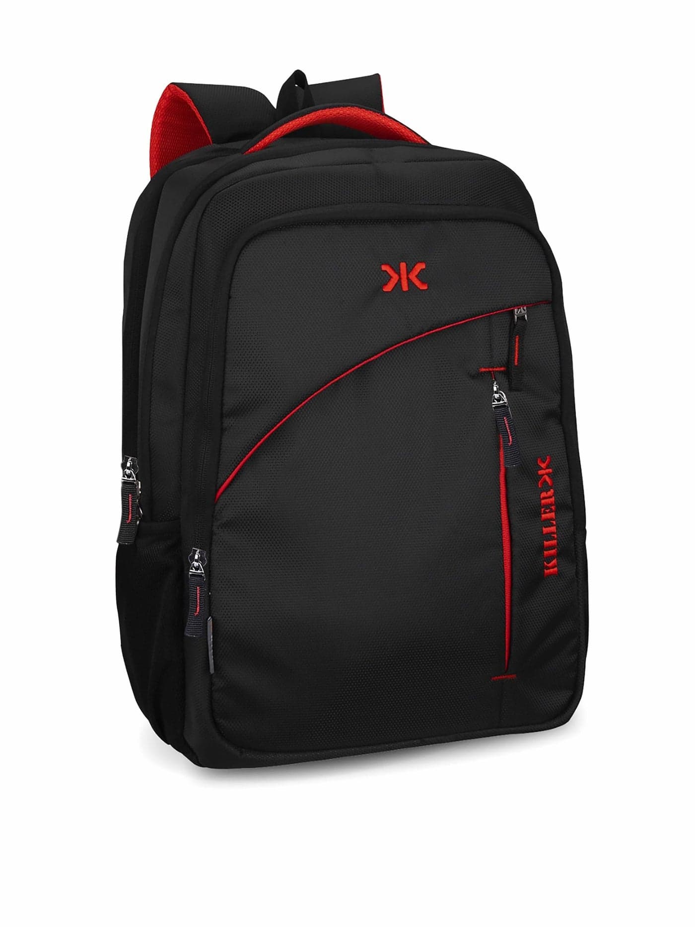 KILLER Louis 38L Laptop Backpack | Spacious Travel & Work Bag with Padded Laptop Compartment, Organizer - Black