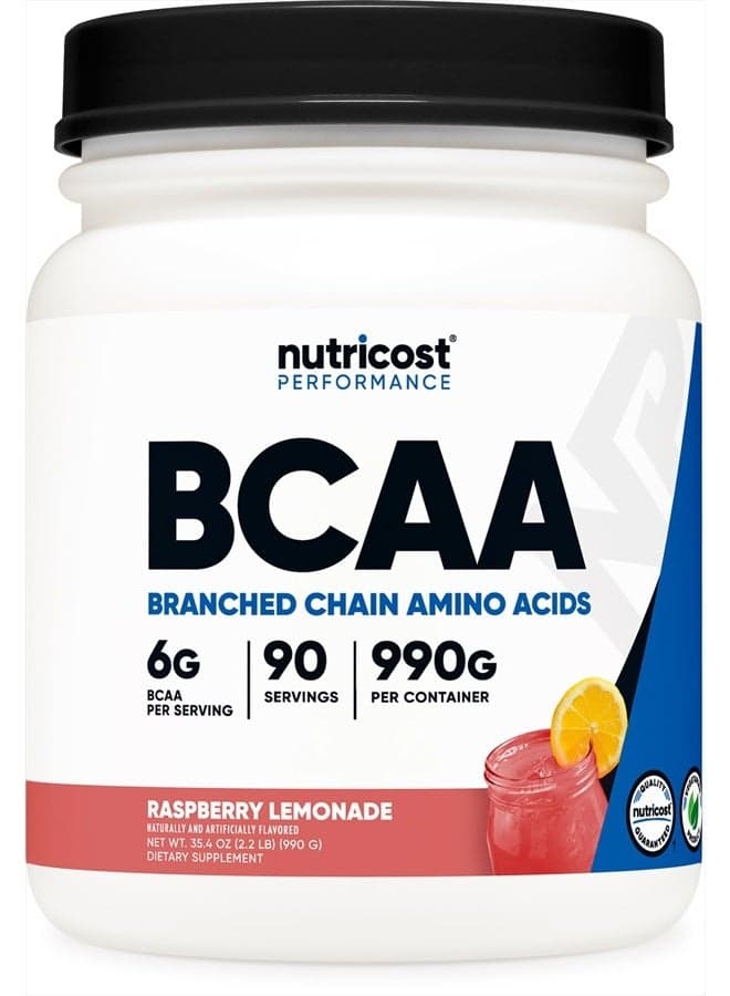 BCAA Powder Raspberry Lemonade, 90 Servings