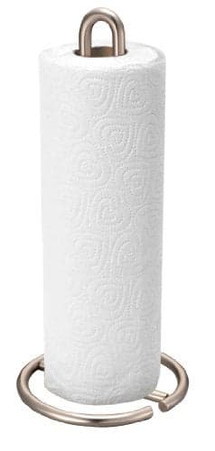 Home Basics Simplicity Collection Paper Towel Holder, Satin Nickel