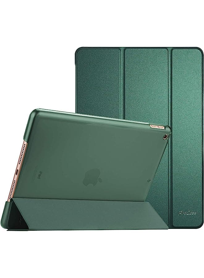 Ipad 10.2 Case Ipad 9Th Generation 2021/ Ipad 8Th Generation 2020/ Ipad 7Th Generation 2019 Case, Slim Stand Hard Back Shell Protective Smart Cover For 10.2 Ipad Case -Midnight Green