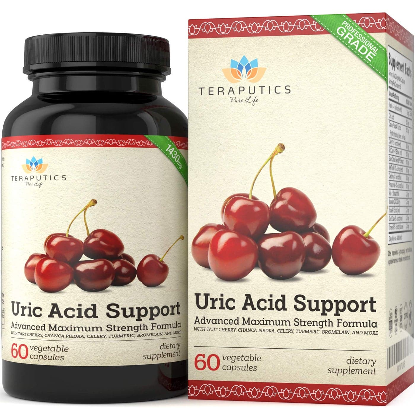 Uric Acid Support Formula Advanced Uric Acid Cleanse Kidney Support Supplement Includes Tart Cherry Concentrate Celery Seed Extract 12 More High Potency Ingredients 60 Veggie Capsules