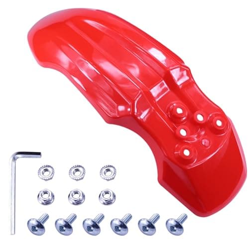 New Olym Plastic Front Wheel Mud Guard Fender for Tuttio Tutti Soleil 01 CRF50 Style 125CC Pit PRO Trail Dirt Bike Red