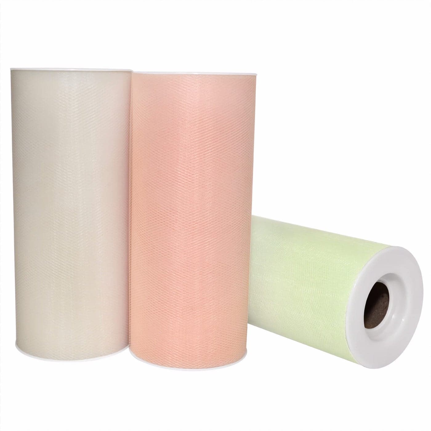 Morex Ribbon Peach Petals 6 X 75 YD Nylon Tulle Ribbon for Rainbow Tutu Skirt PeachIvoryMint 3Pack Real Unicorns Gifts for Girls Baby Boy Gifts for Baby Shower