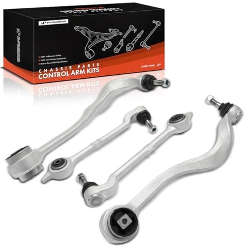 A-Premium Set of 4, Front Forward & Rearward Lower Control Arm Kit, with Ball Joint & Bushing, Compatible with BMW 525i 2001-2003, 528i 1997-2000, 530i 2001-2003, RWD
