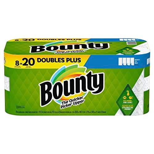 Bounty Select-A-Size Paper Towels, 8 Double Plus Rolls White, 113 Sheets Per Roll