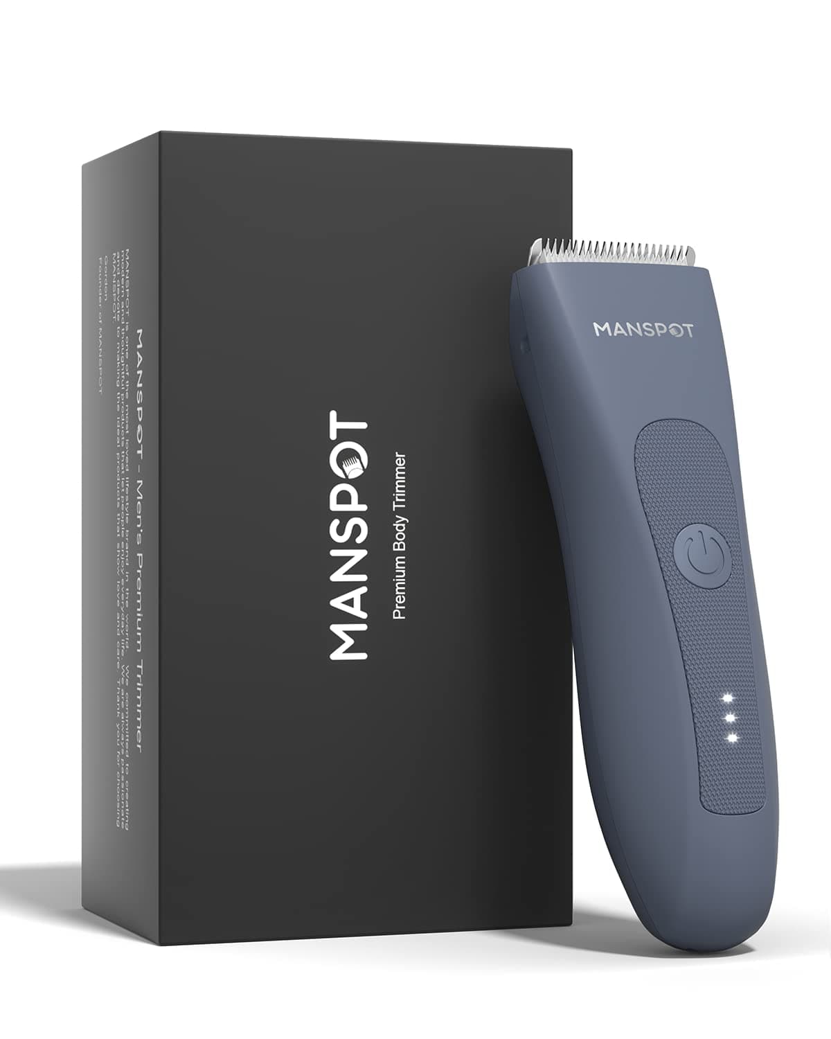 MANSPOT Electric Groin Hair Trimmer Men's Shaving & Grooming Sets Kit with 4 Guards and Replaceable Ceramic Blade Heads, Waterproof Wet/Dry Trimmer for Men, 90 Minutes Shaving, Grooming Sets